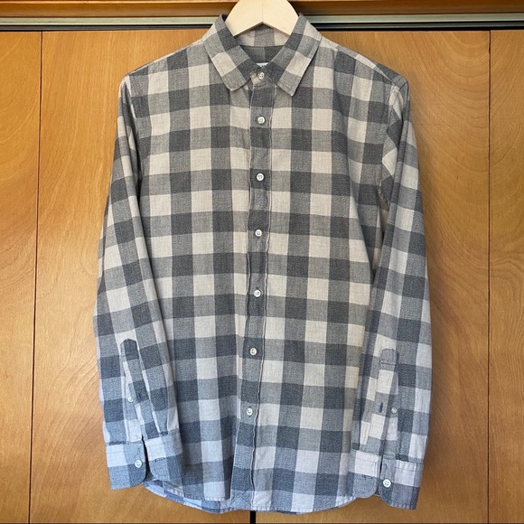 Club Monaco Slimfit Checkered Buttonup 